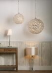 Dar Fiesta 35cm 5 Light Crystal Ceiling Pendant Chrome