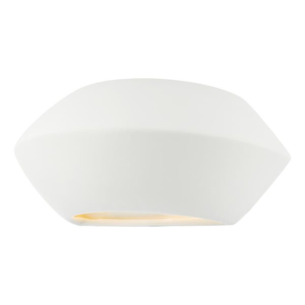 Dar Foden modern 1 light paintable up and down ceramic wall washer light main image