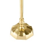 Dar Iowa Small Solid Natural Brass 1 Light Table Lamp Base Only