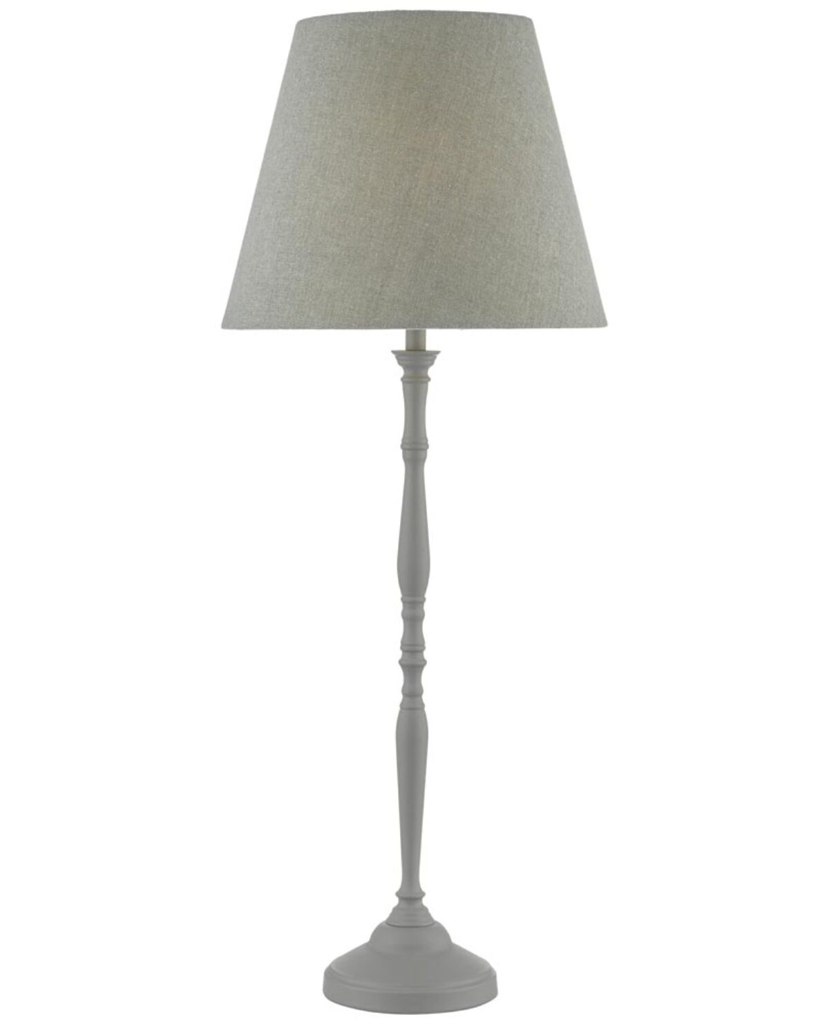Dar Joanna Tall Matt Grey Metal Buffet, Tall Table Lamp With Grey Shade