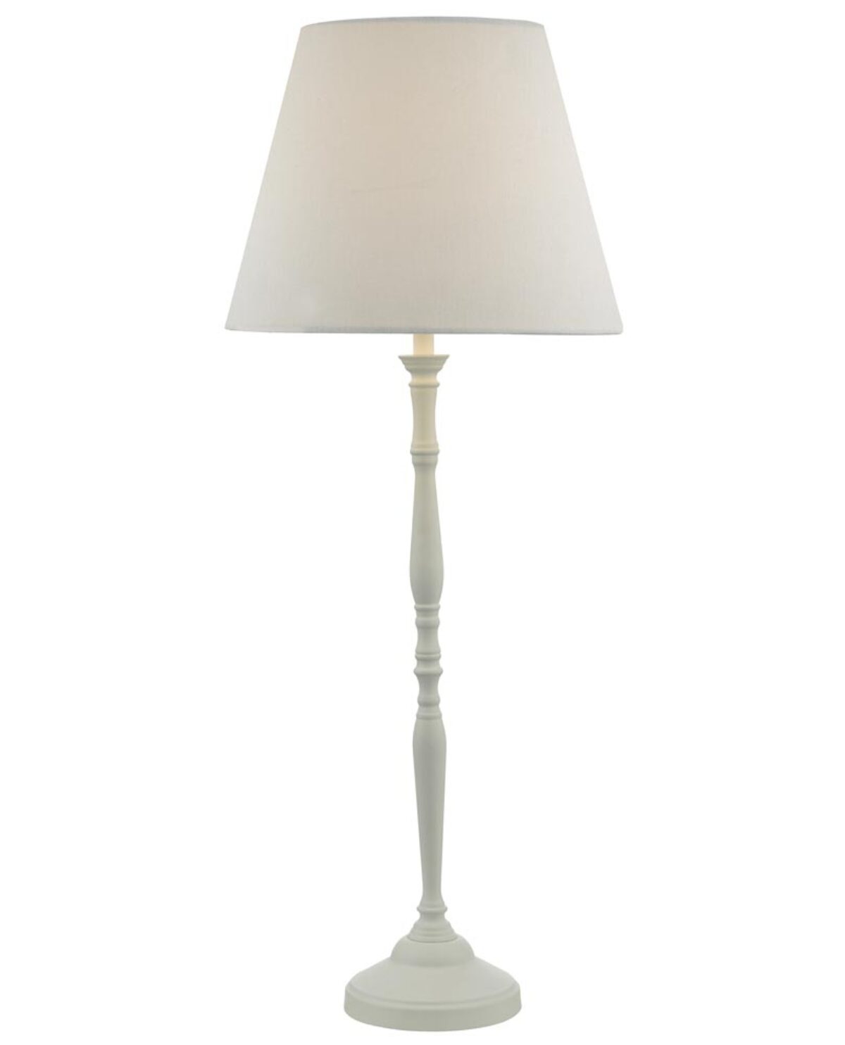 Dar Joanna Tall Matt White Metal Buffet, Tall Table Lamp With Small Shade