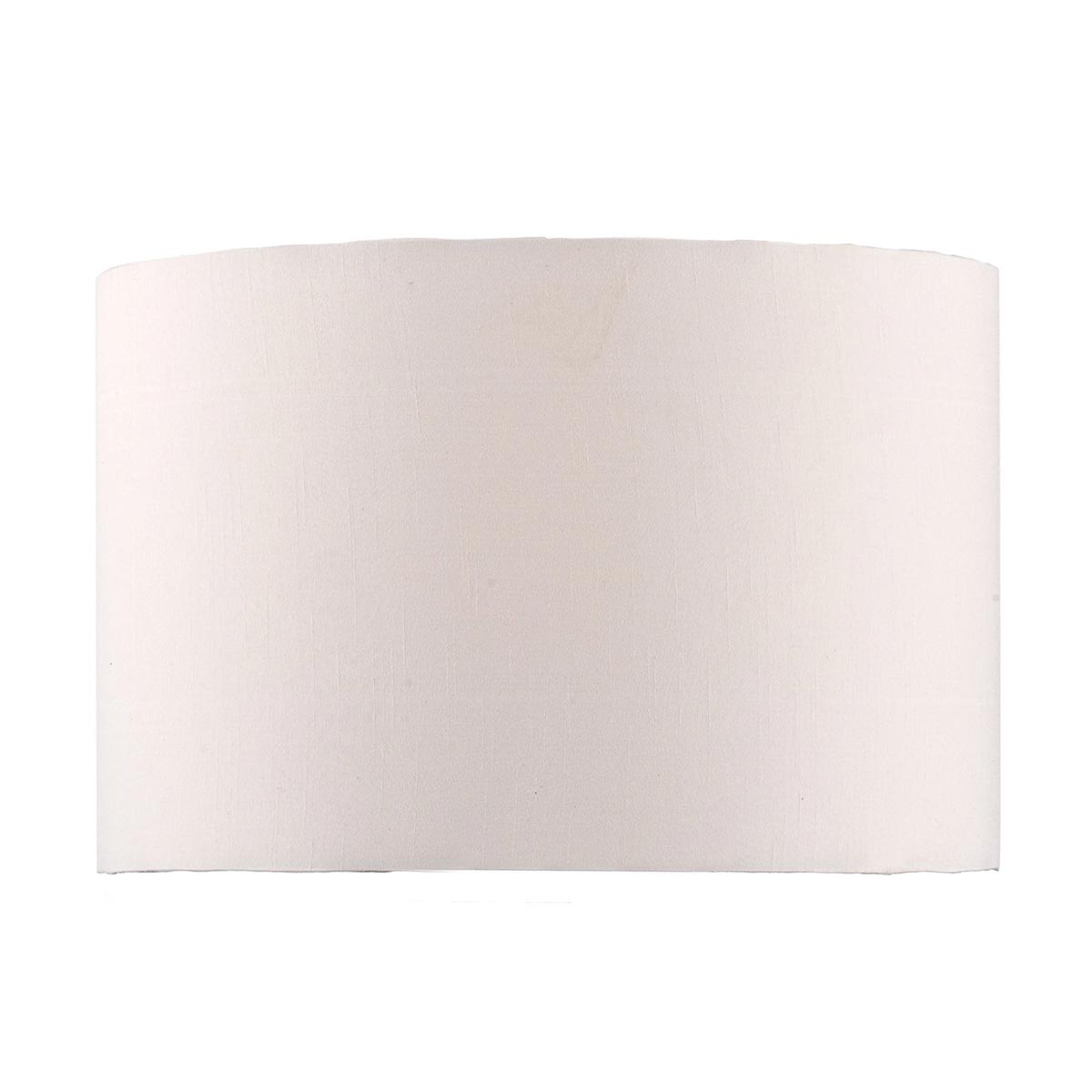 Dar Madrid 43cm White Faux Silk Drum Floor / Table Lamp Shade E27