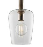 Dar Mumbai Handmade 1 Light Ceiling Pendant Washed Wood & Glass