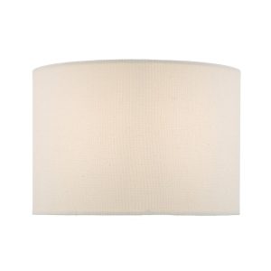 Dar Nalani 26cm ivory linen drum small table lamp shade main image