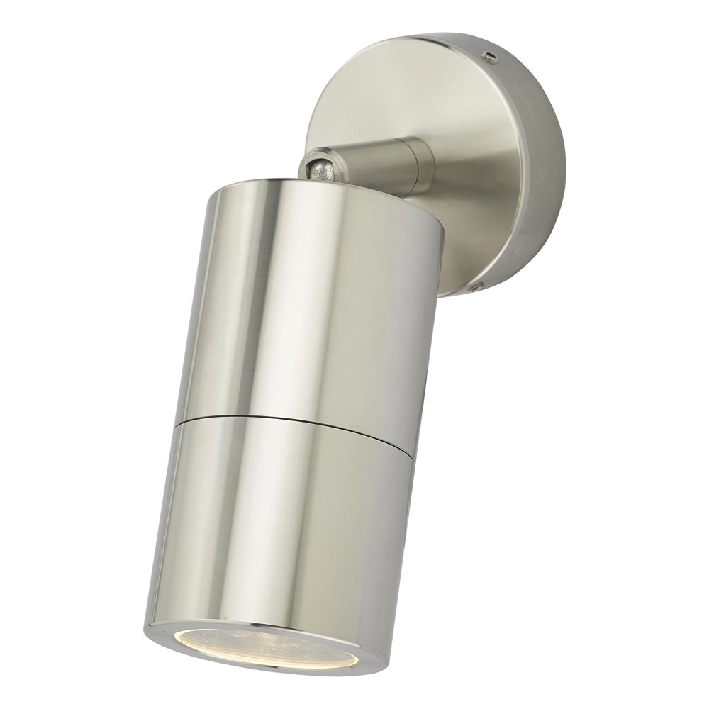 Dar Ortega 1 Light Adjustable Outdoor Wall Spot Light Aluminium IP65