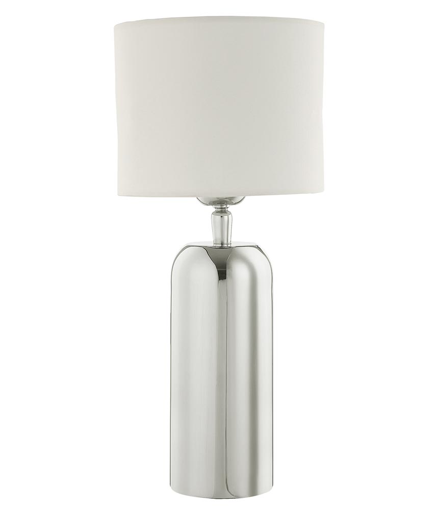 Dar Rifle Small 1 Light Polished Stainless Steel Table Lamp Base Only