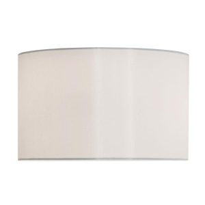 Dar Richa 36cm faux silk drum medium table lamp shade in ivory main image