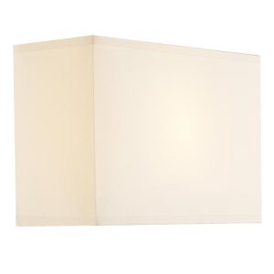 Dar cream fabric rectangular lamp shade for Piza wall light main image