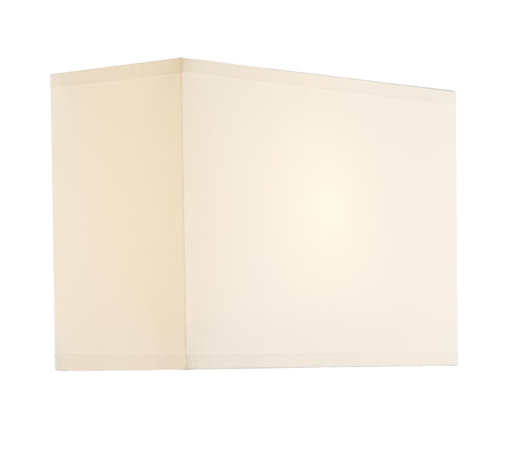 Dar Cream Fabric Rectangular Lamp Shade For Piza Wall Light E27