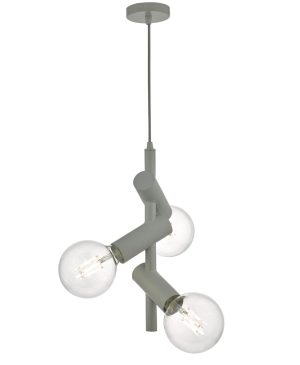 Sion modern 3 lamp bare bulb pendant ceiling light main image