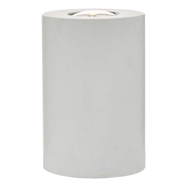 Dar Tedrick Single 1 Light Uplighter Table Lamp Satin White With Bulb