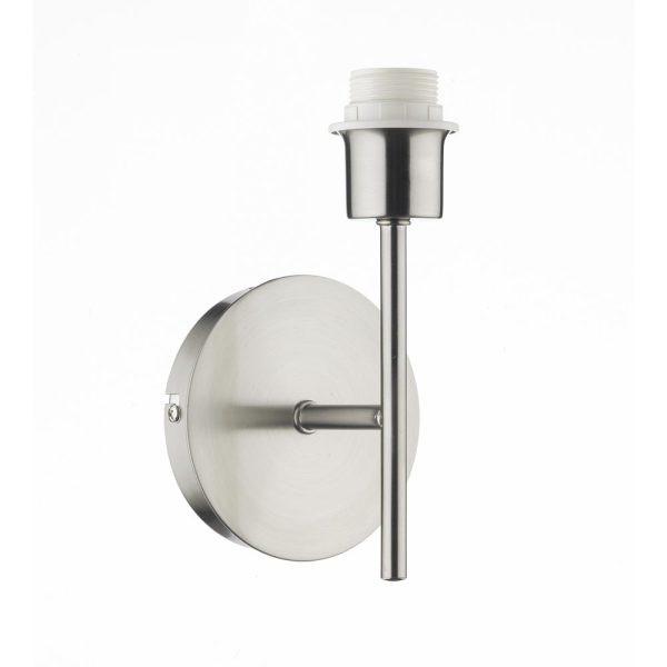 Dar Tuscan 1 lamp wall light bracket only satin chrome main image