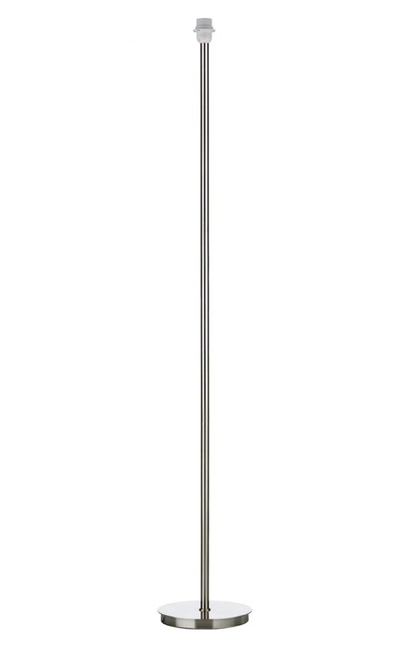 Dar Tuscan Modern 1 Light Floor Lamp Base Only Satin Chrome