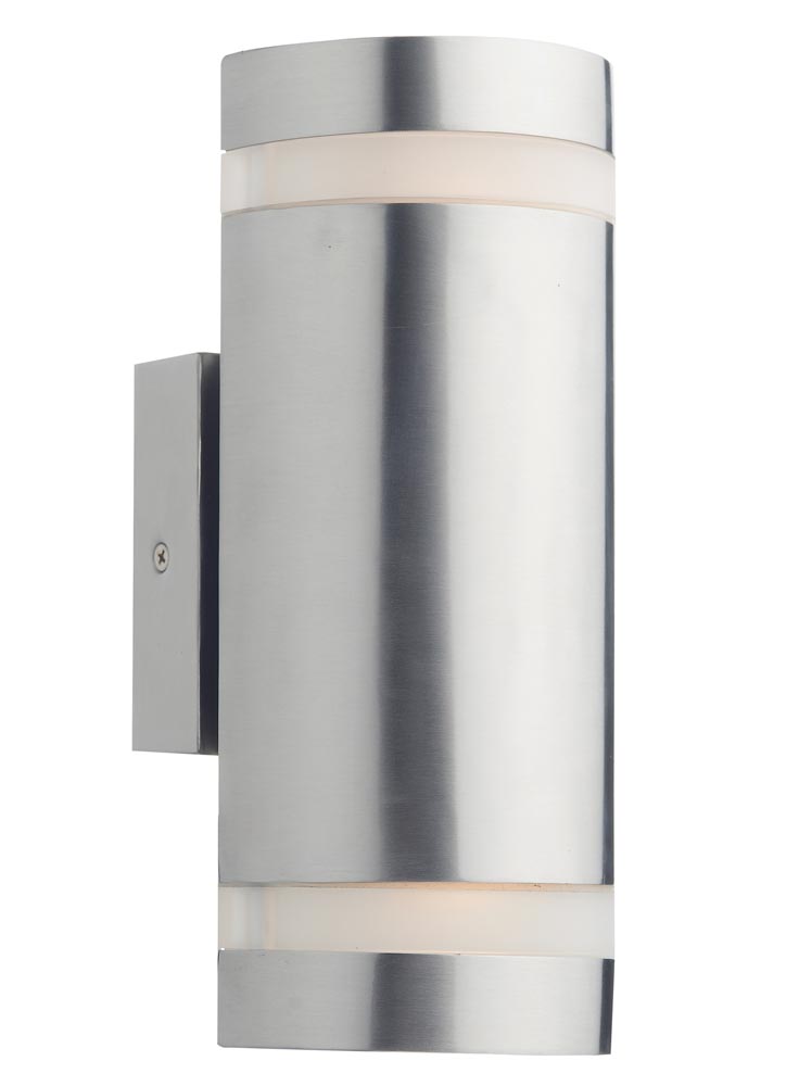Dar Wessex Up And Down LED Outdoor Wall Light Stainless Steel