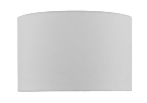 Dar Weylin 32cm White Faux Silk Drum Small Table Lamp Shade E27