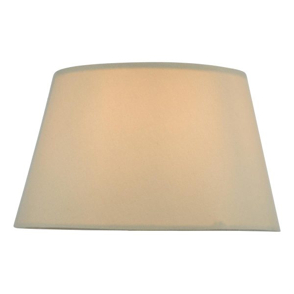 Dar Zira 18cm tapered faux silk small table lamp shade in taupe main image