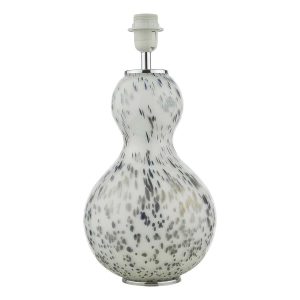 Dascha metallic art glass table lamp base only on white background