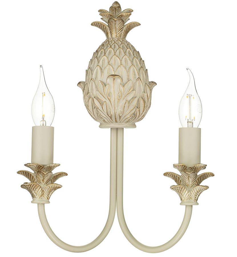 David Hunt Cabana Double Wall Light Cream & Gold