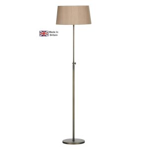 Hicks 1 light solid antique brass floor lamp base only