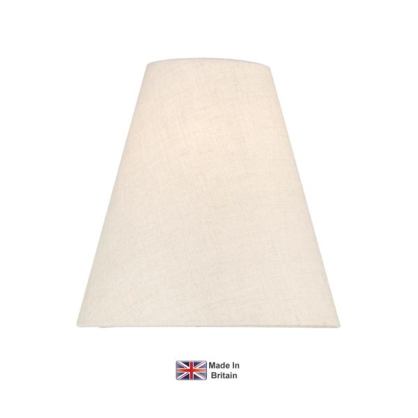 Hicks optional 165mm conical lamp shade in natural linen