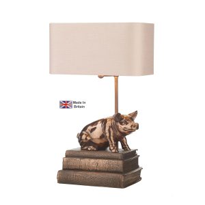 Horace handmade 1 light pig table lamp base only in copper main image