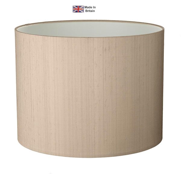 Drum 40cm silk lamp shade is available in a choice of bespoke colours