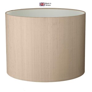 Drum 50cm silk floor lamp shade in a choice of bespoke colours