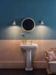 David Hunt Avon Classic 1 Lamp Solid Brass Bathroom Wall Light Chrome