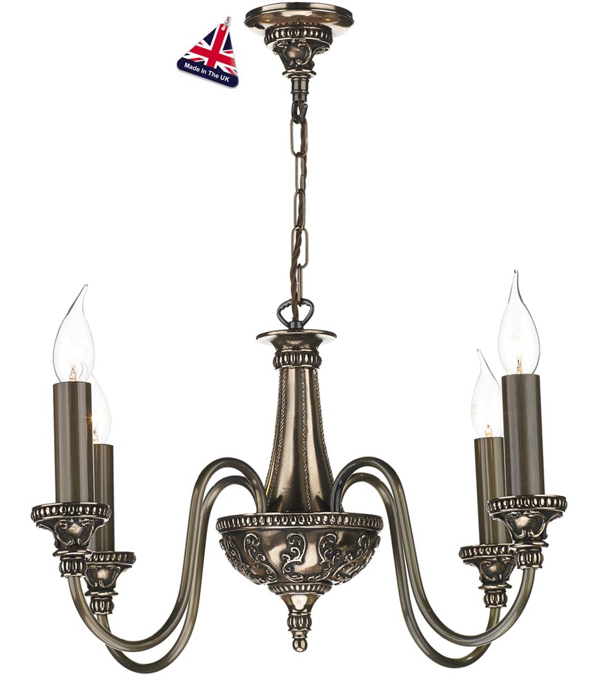 David Hunt Bailey 4 Light Chandelier Rich Bronze Traditional