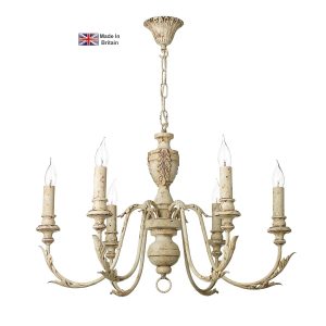 Emile handmade 6 light rustic French country style chandelier