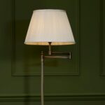 David Hunt Pimlico Right Hand Solid Antique Brass Swing Arm Floor Lamp