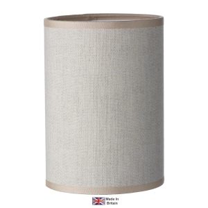 Flemish optional 12cm cylinder lamp shade in natural linen