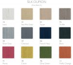 Zuton White Lined 25cm Silk Drum Lamp Shade Colour Choice