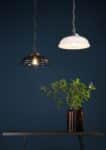 David Hunt Webster Solid Brass 1 Light Pendant Smoked Glass Shade