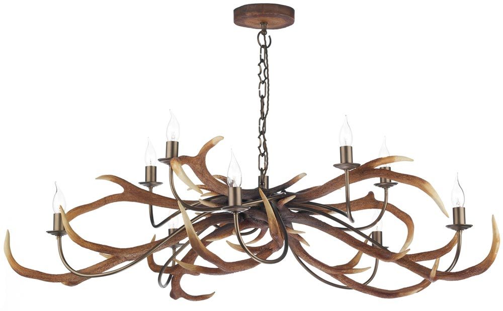 David Hunt Stag 10 Light Highland Rustic Antler Large Chandelier Sta2329 David Hunt Stag 10 Light Highland Rustic Antler Large Chandelier