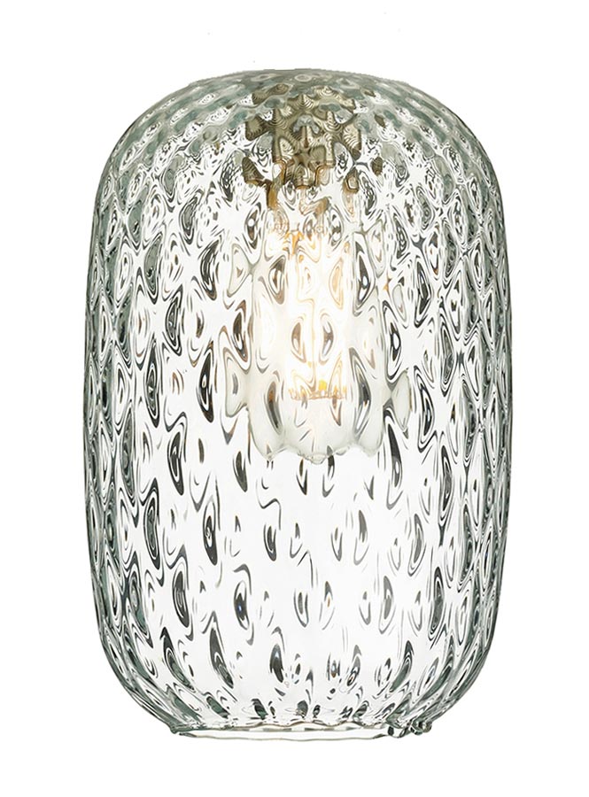 David Hunt Vidro Small Clear Dimpled Glass Pendant Lamp Shade