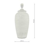 Dar Deighton 1 Light Grey Concrete Table Lamp Base Only