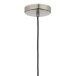 Dar Dynamo 1 Light Ceiling Pendant Antique Chrome