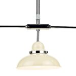 Dar Dynamo Cream 3 Light Bar Pendant Chrome Detail