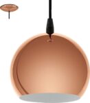 Petto Small Domed Ceiling Pendant Light Copper