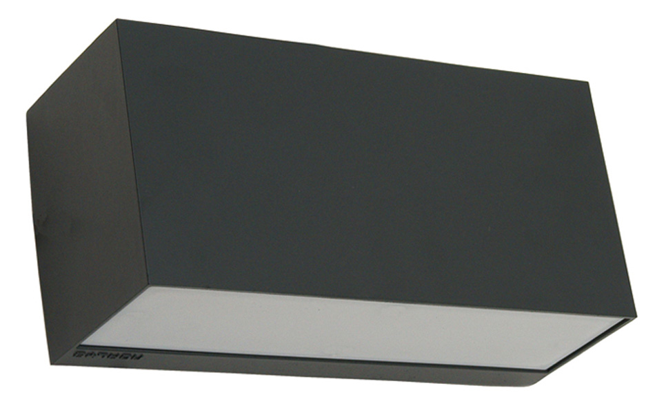 Norlys Asker Up & Down Outdoor Wall Light Box Graphite Aluminium IP54