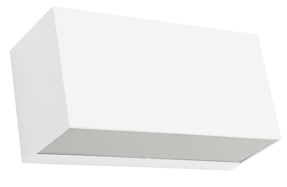 Norlys Asker Up & Down Outdoor Wall Light Box White Aluminium IP54