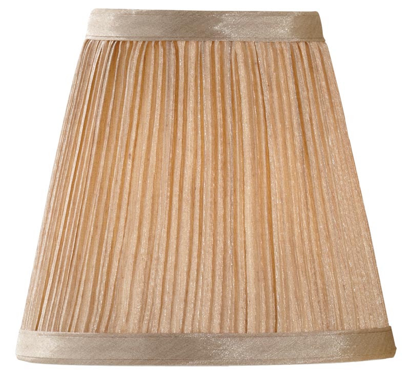 Mushroom Pleated 6 Inch Clip On Chandelier / Wall Light Lamp Shade