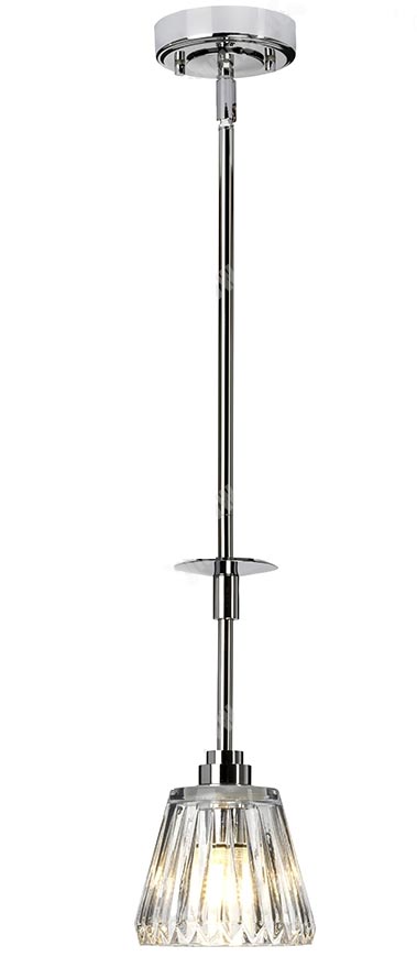 Elstead Agatha 1 Light Bathroom Pendant Polished Chrome IP44