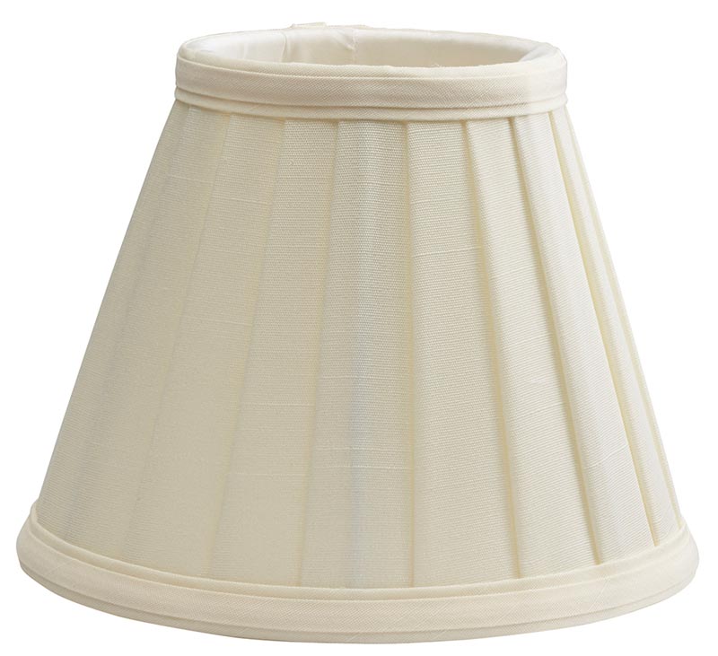 6 Inch Clip On Lamp Shade Ls162, Lamp Shades Pleated White