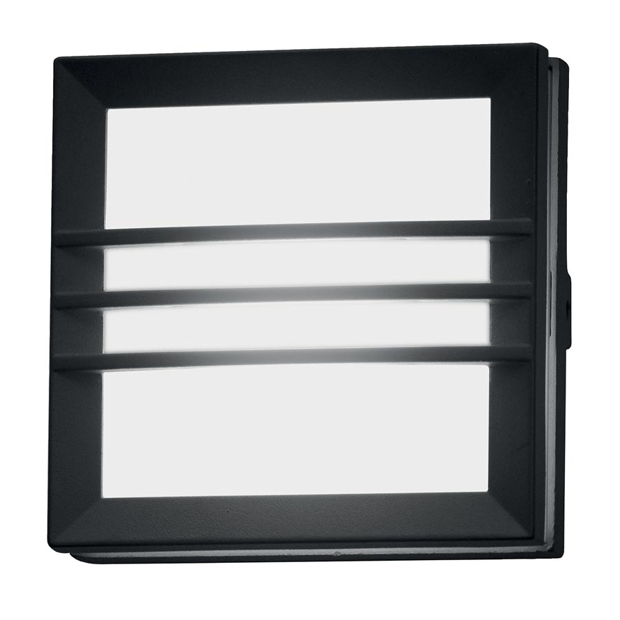 Elstead Egil Small Square Outdoor Wall / Porch Light Bars Graphite IP54