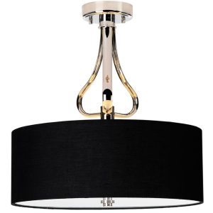 Elstead Falmouth 3 LED Chrome Bathroom Semi Flush Ceiling Light