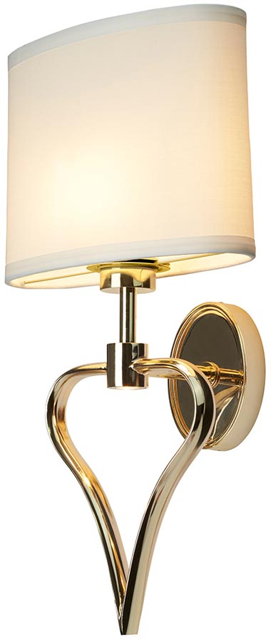 Elstead Falmouth 2 LED Gold Bathroom Wall Light