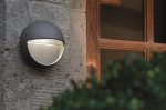 Elstead Freyr 6w LED Round Outdoor Wall Light Graphite IP54