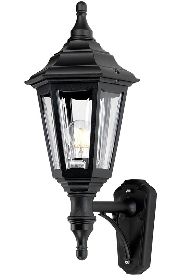 Elstead Kinsale Corrosion Proof 1 Light Outdoor Wall Lantern Black